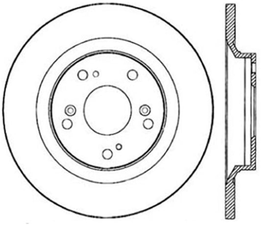 StopTech Power Slot 00-09 Honda S2000 CRYO Rear Right Slotted Rotor