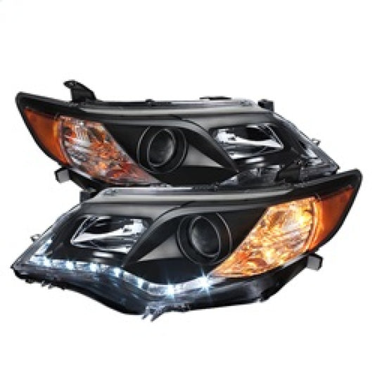 Spyder Toyota Camry 12-14 Projector Headlights DRL Blk High 9005 (Not Included PRO-YD-TCAM12-DRL-BK