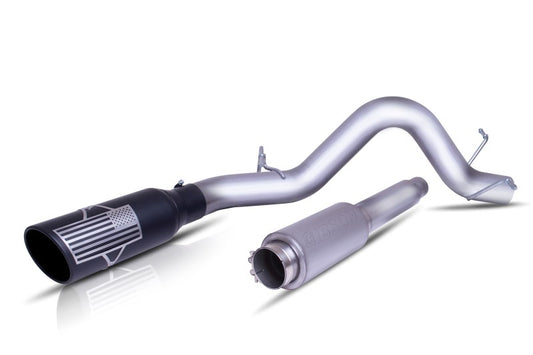 Gibson 15-19 Ford F-150 Lariat 5.0L 4in Patriot Series Cat-Back Single Exhaust - Stainless