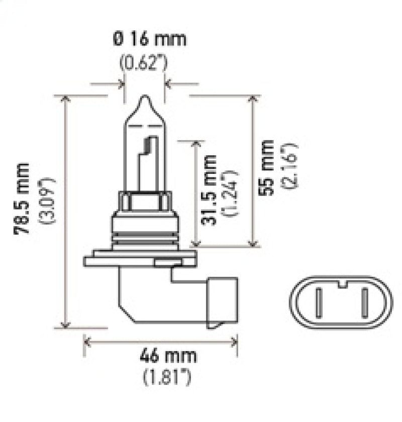 Hella - 9005 12V 65W Xen White Bulb (Pair)