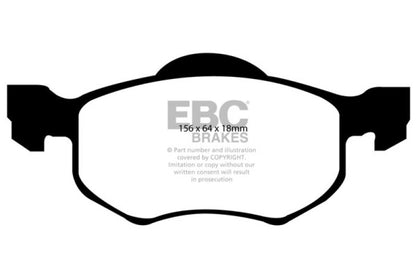 EBC 00-04 Ford Escape 2.0 Ultimax2 Front Brake Pads