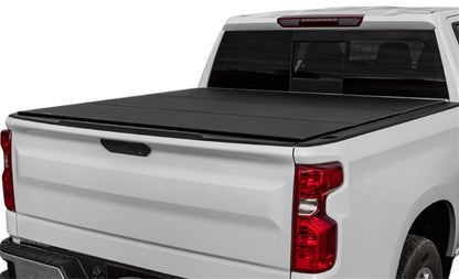 Access LOMAX Tri-Fold Cover Black Urethane Finish Split Rail 07+ Toyota Tundra - 6ft 6in Bed