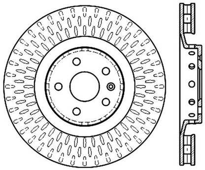 StopTech Drilled & Slotted Left Sport Brake Rotor for 2009 Cadillac CTS-V