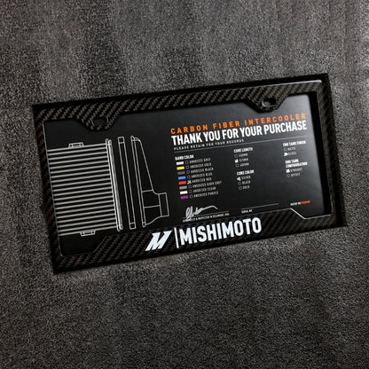 Mishimoto Universal Carbon Fiber Intercooler - Gloss Tanks - 450mm Gold Core - S-Flow - G V-Band