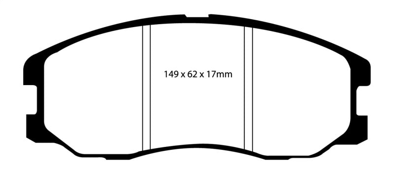 EBC 07-09 Chevrolet Equinox 3.4 Greenstuff Front Brake Pads