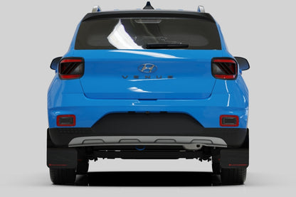 Rally Armor 20-25 Hyundai Venue Black Mud Flap Grey Logo