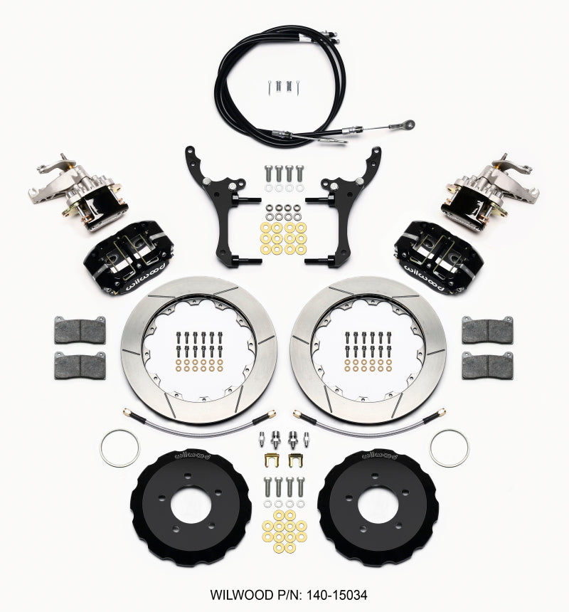 Wilwood Dynapro Radial4 / MC4 Rear Kit 12.88 2006-15 Miata w/Lines & Cables