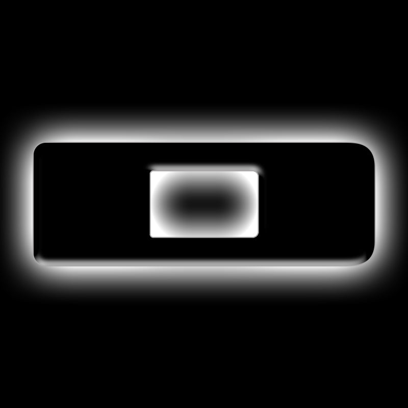 ORACLE Lighting Universal Illuminated LED Letter Badges - Matte Blk Surface Finish - D