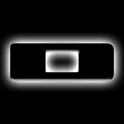 ORACLE Lighting Universal Illuminated LED Letter Badges - Matte Blk Surface Finish - D