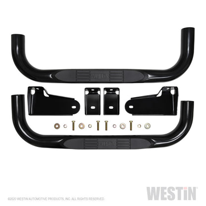 Westin 19-20 Chevy/GMC Silverado/Sierra 1500 Regular Cab E-Series 3 Nerf Step Bars - Black