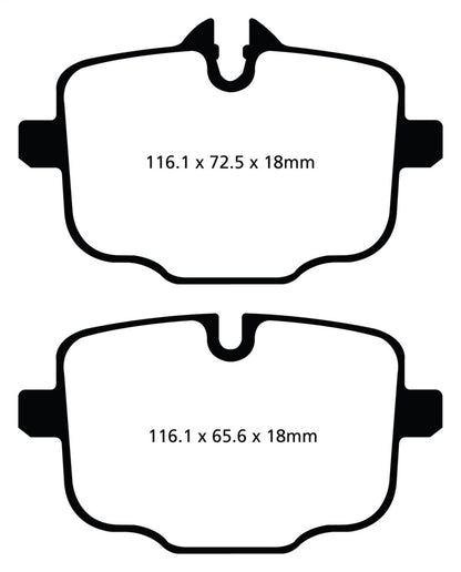 EBC 10+ BMW 535i 3.0 Turbo (F10) Greenstuff Rear Brake Pads