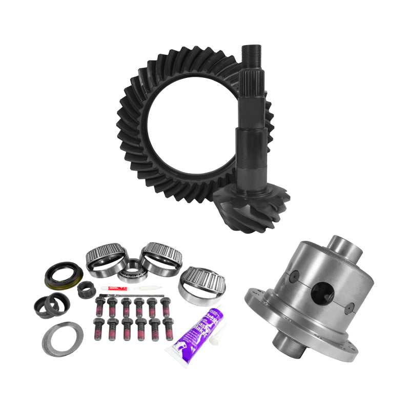Yukon Gear 11.5in AAM 3.73 Rear Ring & Pinion Install Kit Positraction 4.375in OD Pinion Bearing