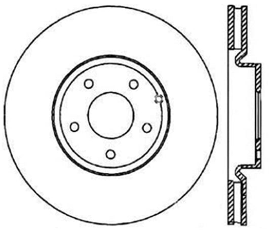 StopTech Power Slot 03-07 350z/ 03-04 G35 w/ Brembo SportStop CRYO Slotted Rear Right Rotor