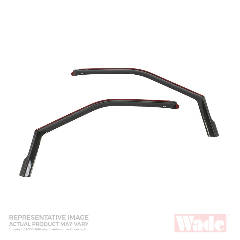 Westin 1994-2002 Dodge Ram (Old Body Style) Wade In-Channel Wind Deflector 2pc - Smoke