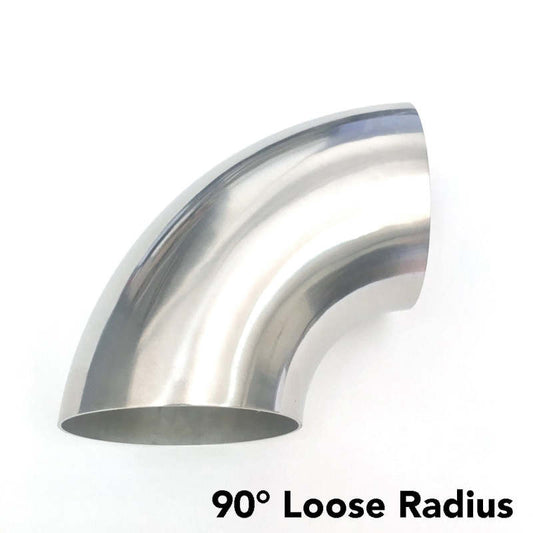 Ticon Industries 2.5in Titanium 90 Degree Elbow - 1D Radius 1mm/.039in (No Leg)