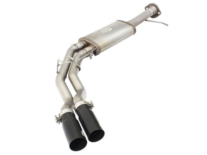 aFe Rebel Series Exhaust SS Front Side Exit CB w/ Black Tips 10-14 Ford F150 Ecoboost V8 6.2L