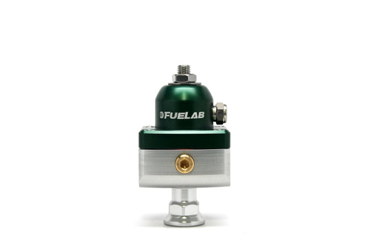 Fuelab 575 Carb Adjustable Mini FPR Blocking 10-25 PSI (1) -6AN In (2) -6AN Out - Green