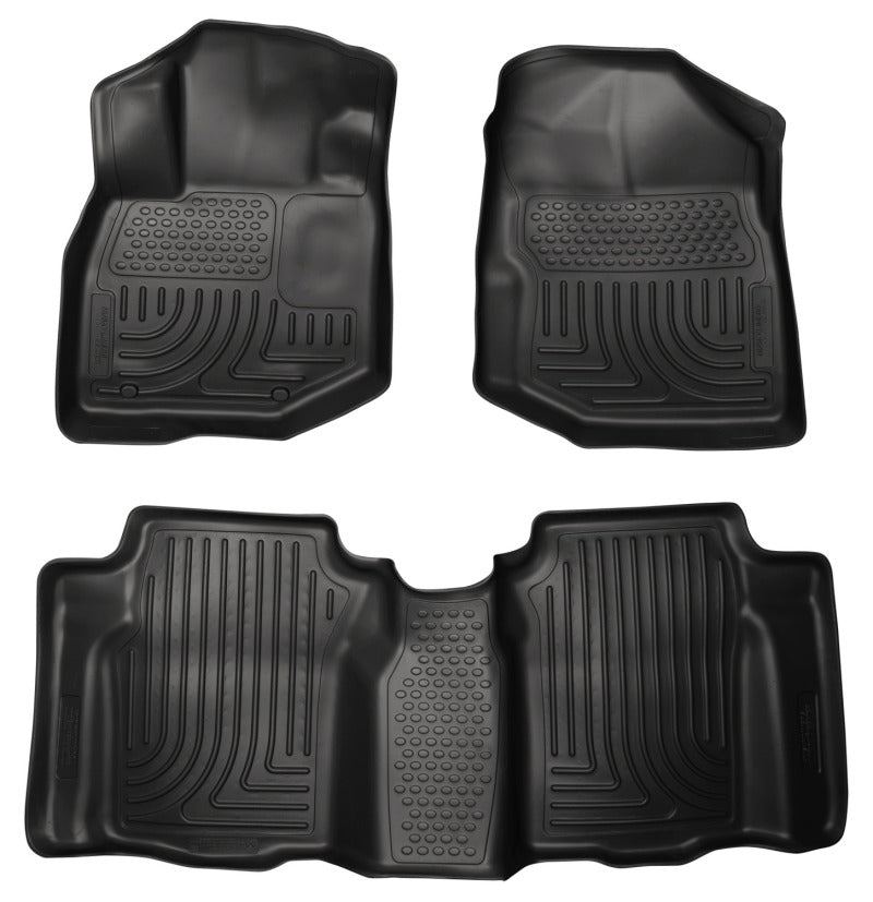 Husky Liners 09-12 Honda Fit WeatherBeater Combo Black Floor Liners