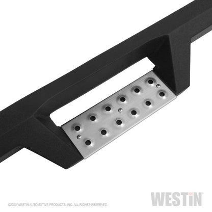 Westin 04-13 Chevy Silverado 1500 Crew Cab HDX Stainless Drop Nerf Step Bars - Textured Black