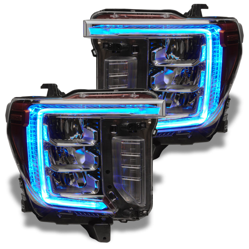Oracle 20-21 GMC Sierra 2500/3500 HD RGB+W Headlight DRL Kit - ColorSHIFT w/o Controller