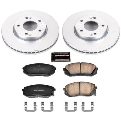 Power Stop 07-10 Kia Rondo Front Z17 Evolution Geomet Coated Brake Kit