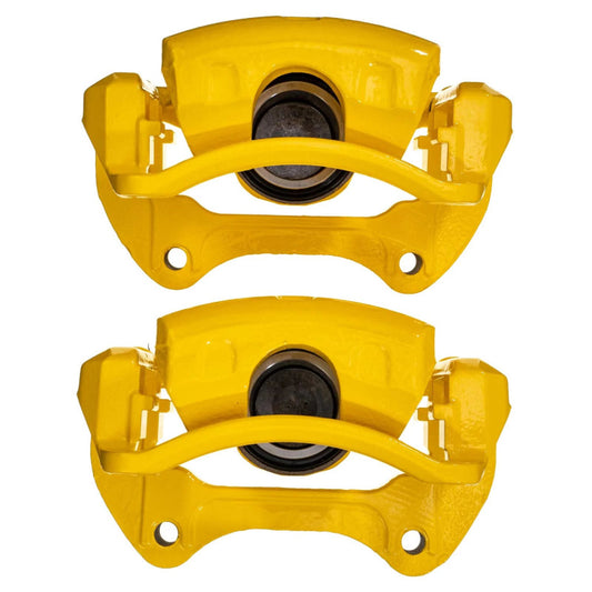 Power Stop 2011 Saab 9-5 Front Yellow Caliper w/Bracket (Pair)