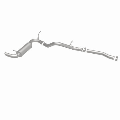 MagnaFlow 12-14 Jeep Wrangler 3.6L Single Straight Rear P/S Exit Stainless C/b Perf Exhaust-Comp