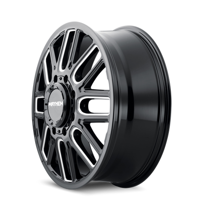 Mayhem 8107D Cogent Dually 20x8.25 / 8x170 BP / 115mm Offset / 124.9mm Hub Blk w/Milled Spokes Wheel