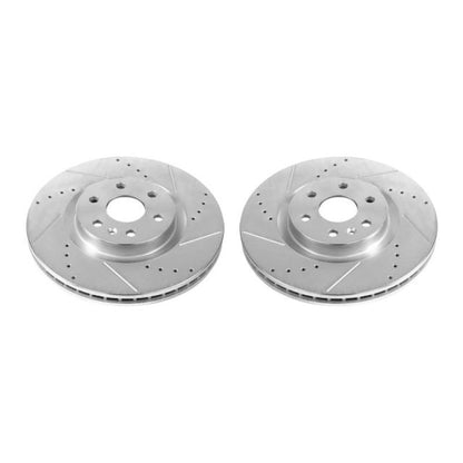 Power Stop 10-16 Cadillac SRX Front Evolution Drilled & Slotted Rotors - Pair