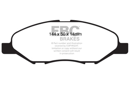 EBC 09-11 Nissan Versa 1.6 Greenstuff Front Brake Pads