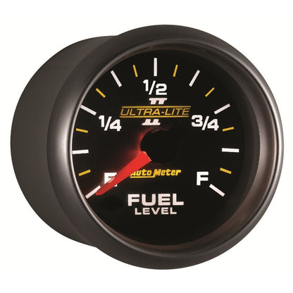 Autometer Ultra-Lite II 2-1/16in 0-280 Ohm Programmable Fuel Level Gauge