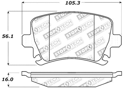 StopTech Performance 06-09 Audi A3 / 05-09 Audi A4/A6 / 08-09 Audi TT / 06-09 VW GTI / 06-09 Jetta