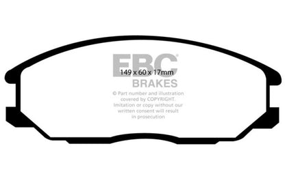 EBC 01-06 Hyundai Santa Fe 2.4 Ultimax2 Front Brake Pads