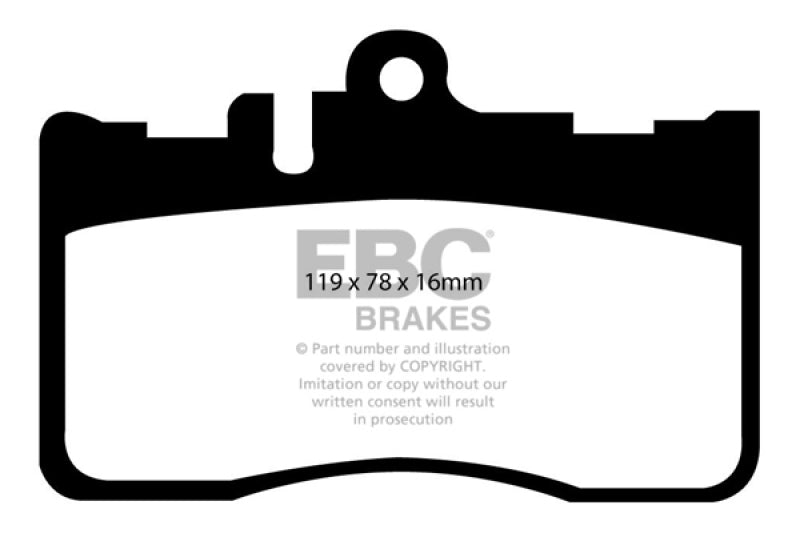 EBC 01-06 Lexus LS430 4.3 Yellowstuff Front Brake Pads