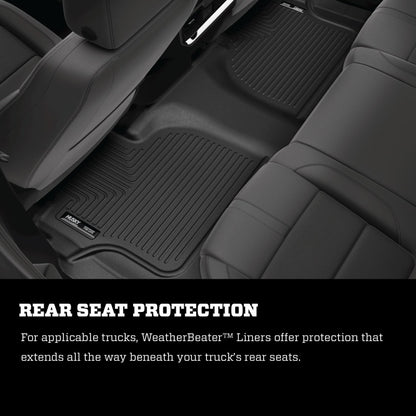 Husky Liners 2015 Jeep Renegade Weatherbeater Black Front and Second Row Floor Liners