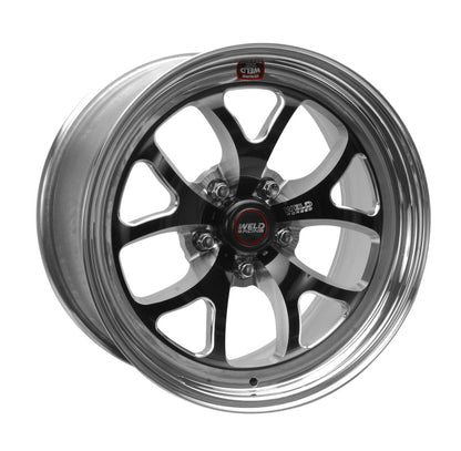 Weld S76 17x9 / 5x4.75 BP / 4.7in. BS Black Wheel (High Pad) - Non-Beadlock