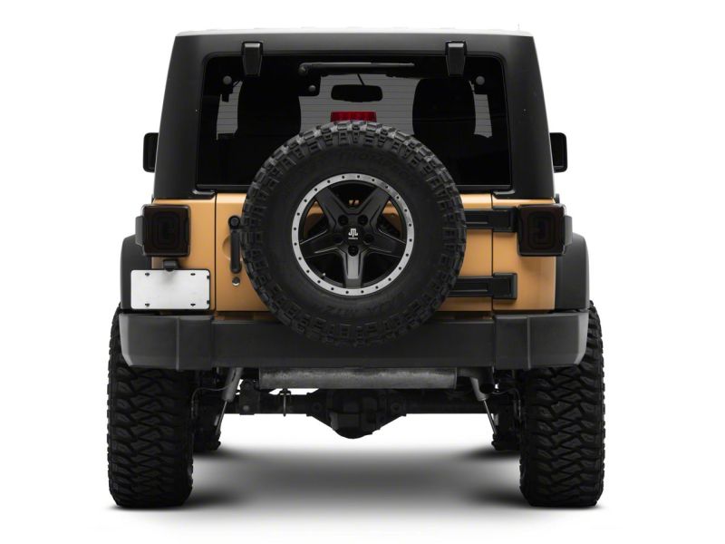 Raxiom 07-18 Jeep Wrangler JK Axial Series LED Tail Lights- Blk Housing (Smoked Lens)