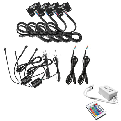 Oracle Jeep Wrangler JL/JT RGB+W Headlight DRL  Kit - ColorSHIFT w/ Simple Controller