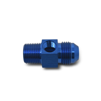 Russell Performance -8 AN Flare to 3/8in Pipe Pressure Adapter (Blue)