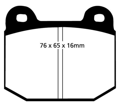 EBC 77-83 BMW 320 2.0 (E21) Yellowstuff Front Brake Pads