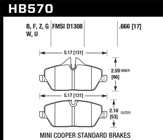 Hawk Performance Ceramic Street Brake Pads