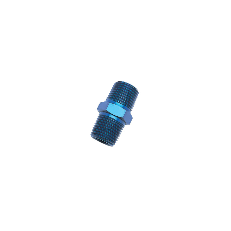 Russell Performance 3/8in Male Pipe Nipple (Blue)