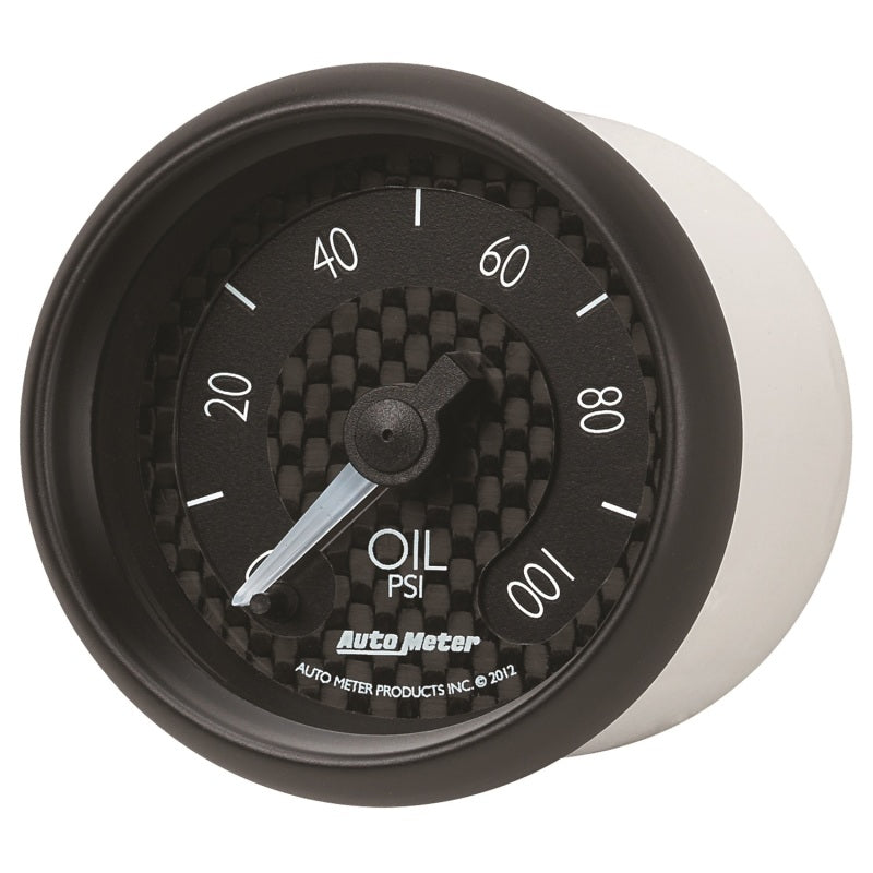 Autometer GT Series 52mm Full Sweep Electronic 0-100 PSI Oil Pressure Gauge
