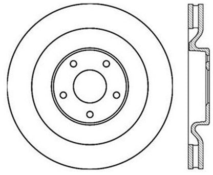 Stoptech 06-10 Corvette (Z06) / 10 Corvette Grand Sport Front Premium High Carbon Cryo Rotor