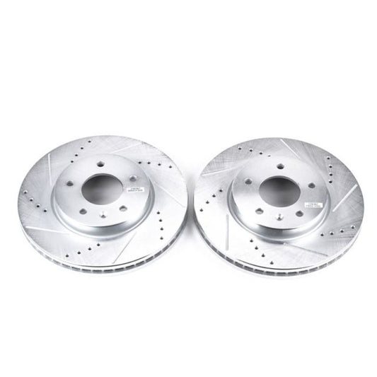 Power Stop 12-15 Chevrolet Captiva Sport Front Evolution Drilled & Slotted Rotors - Pair