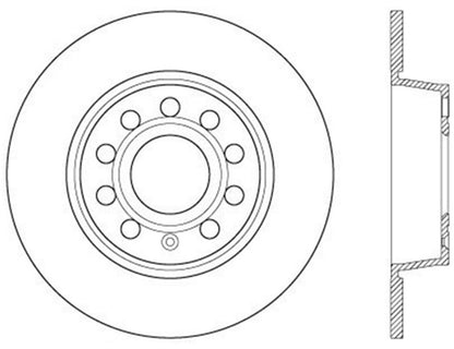 StopTech Drilled Cryo Sport Brake Rotor Rear Left 12-13 Volkswagen Beetle