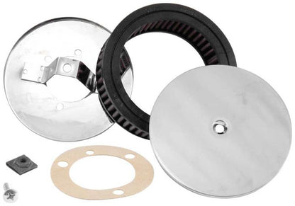 K&N 4in ID / 5.5in OD / 2in H Custom Assembly Filter designed to fit Harley-Davidson Motorcycle