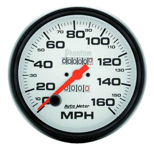 Autometer Phantom 5in 160 MPH In-Dash Mechanical Speedometer