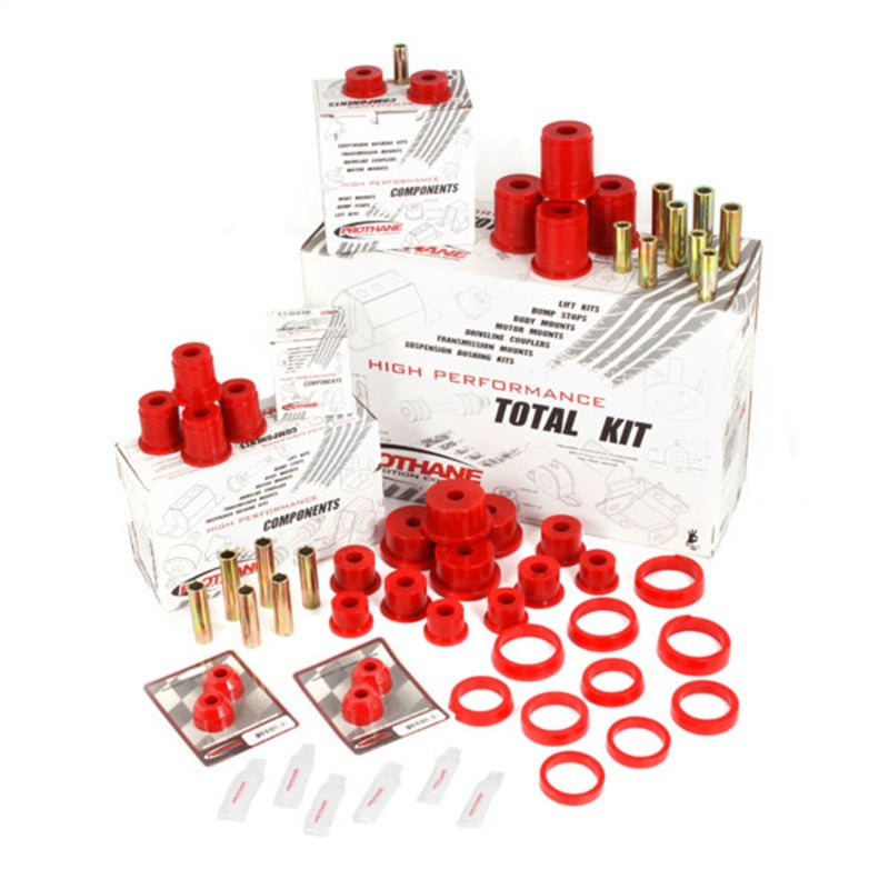 Rugged Ridge Polyurethane Bushing Kit Red 84-01 Cherokee (XJ)