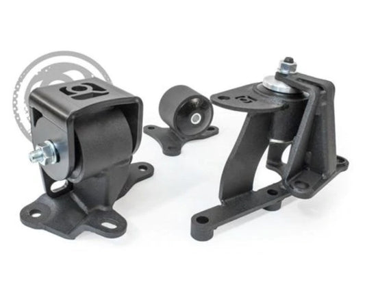 Innovative 88-91 Prelude H-Series Black Steel Mounts 95A Bushings